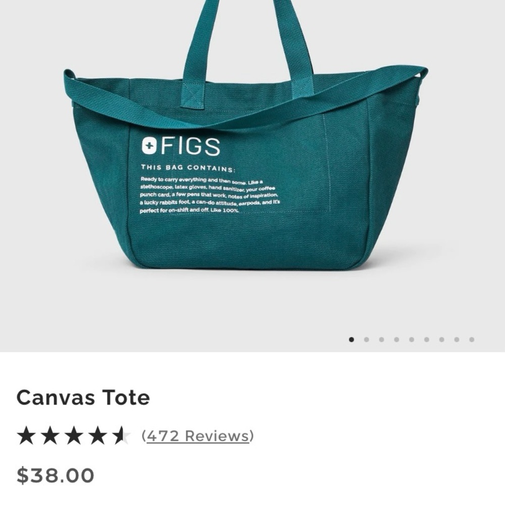 FIGS canvas tote.